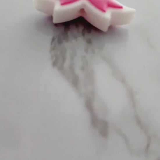 Pink Ribbon Focal Bead
