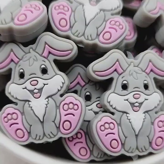 Gray Bunny Beads