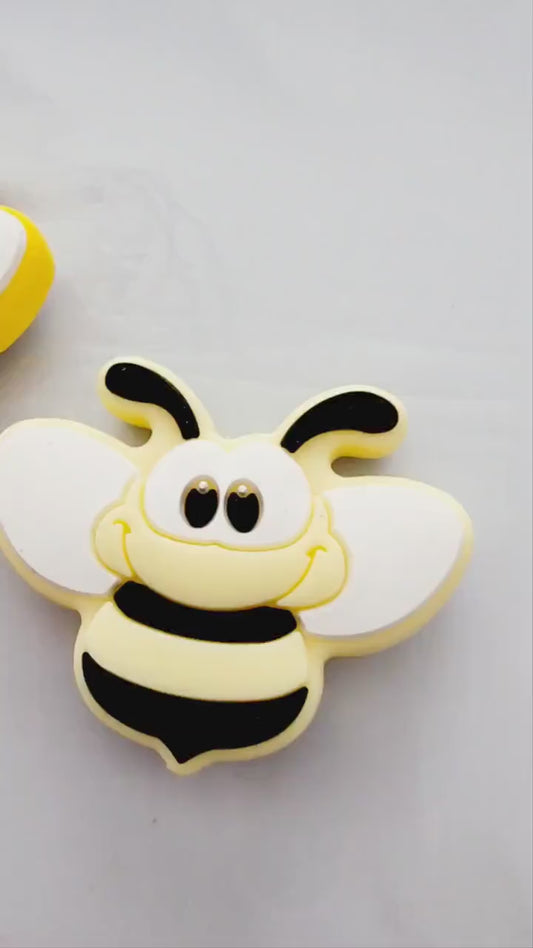 Yellow Bubble Bee Focal Beads