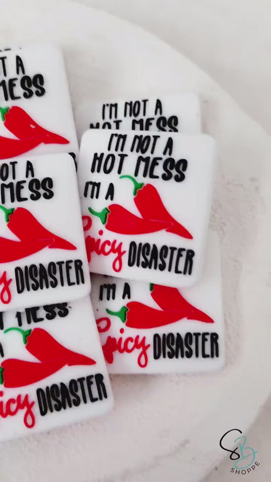 Hot Mess Spicy Disaster Focal Beads