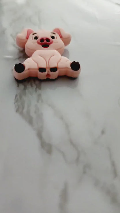 Pink Pig Bead
