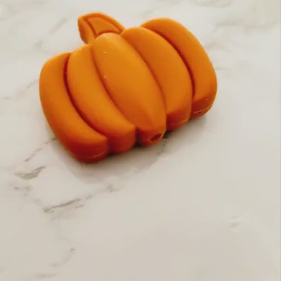 Harvest Orange Pumpkin Bead