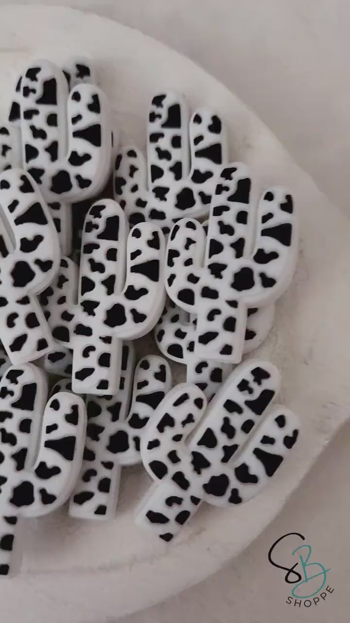 Cactus Cow Focal Beads