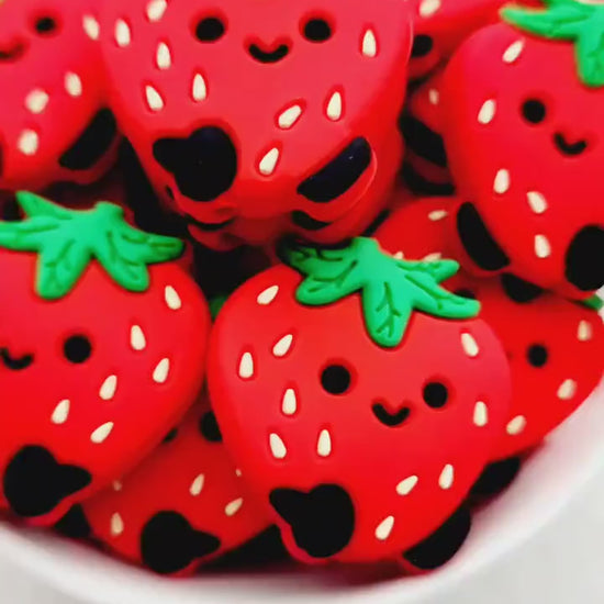 Strawberry Focal Beads
