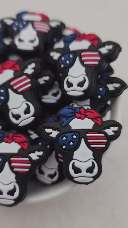 USA Cow Focal Bead