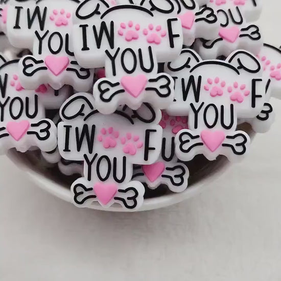 I Woof You Focal Bead