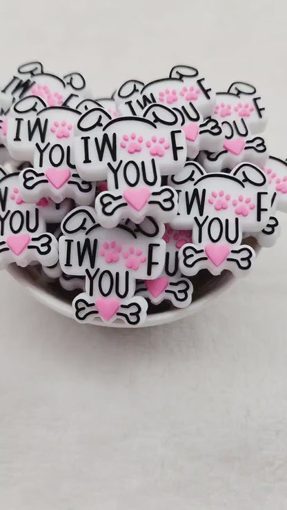 I Woof You Focal Bead