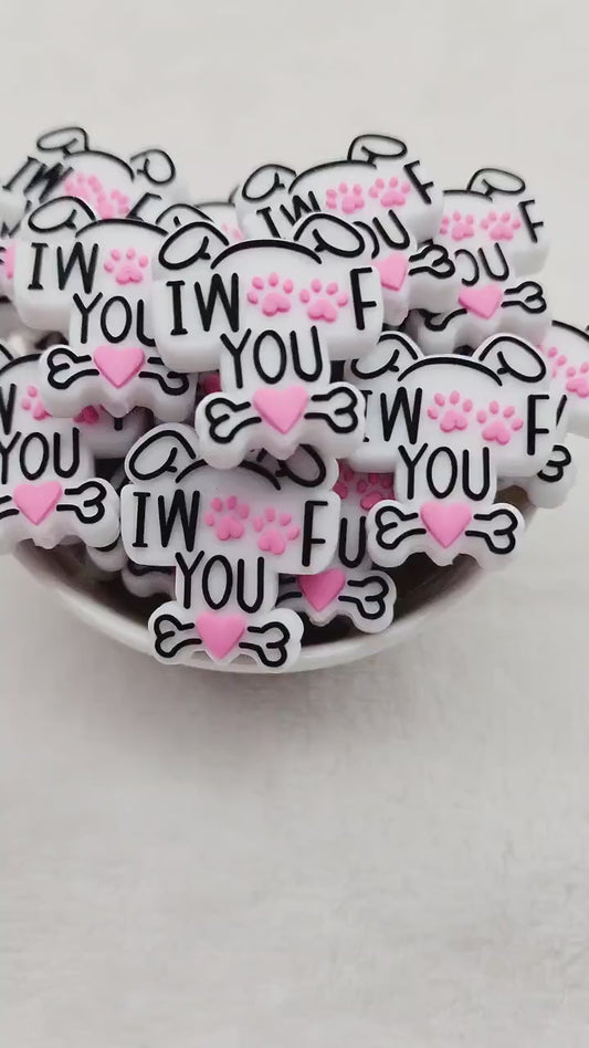I Woof You Focal Bead