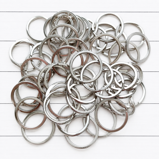 Silver 30mm Keychain/Lanyard Ring