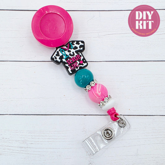 Scrub Life Badge Reel DIY Kit