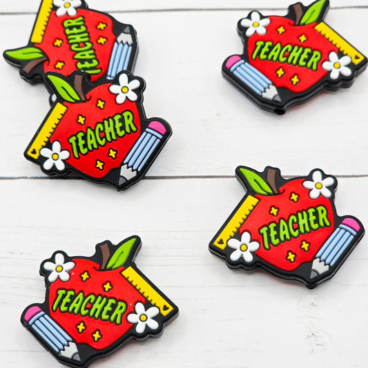 Teacher Apple Focal Beads