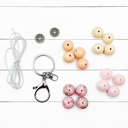 Pink Petal Wristlet DIY Kit