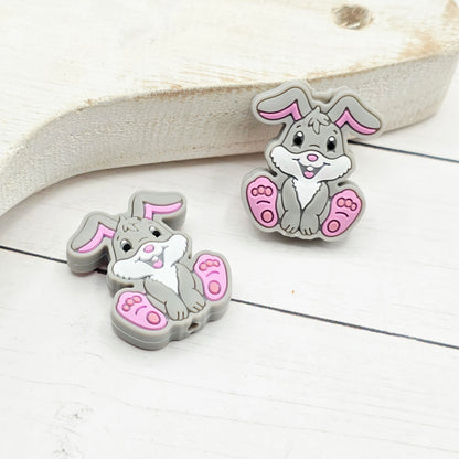 Gray Bunny Beads