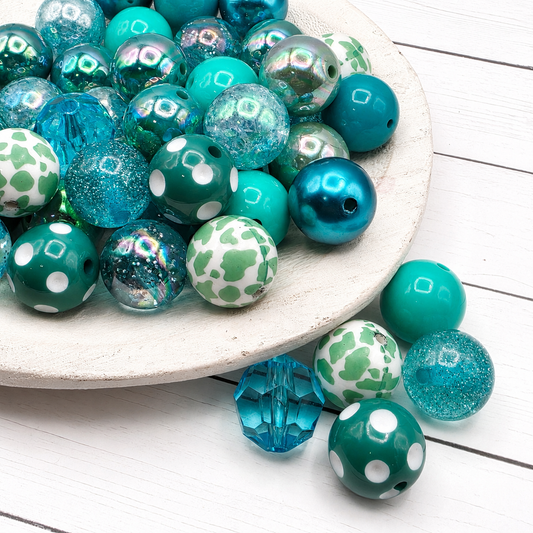 Totally Teal Bead Mix