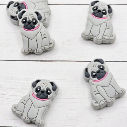 Pug Focal Bead