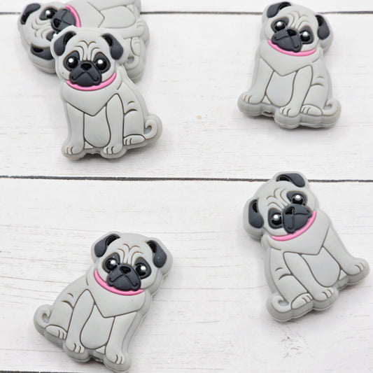 Pug Focal Bead