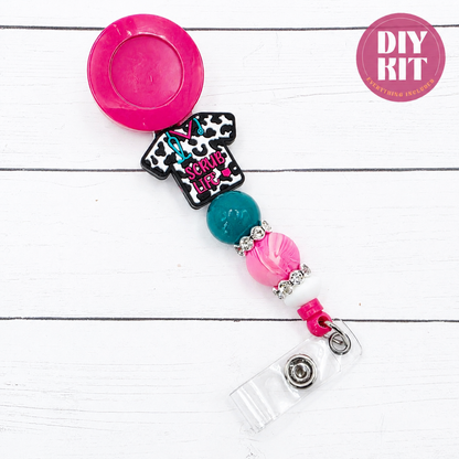 Scrub Life Badge Reel DIY Kit