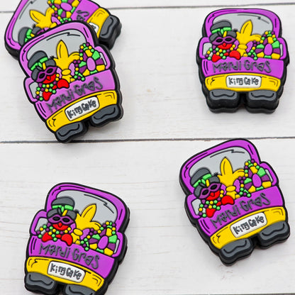 Mardi Gras Truck Focal Beads