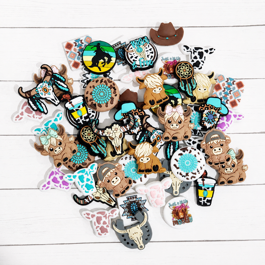 Western Silicone Focal Bead Mix