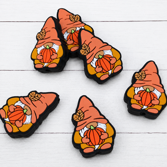 Pumpkin Gnome Focal Beads