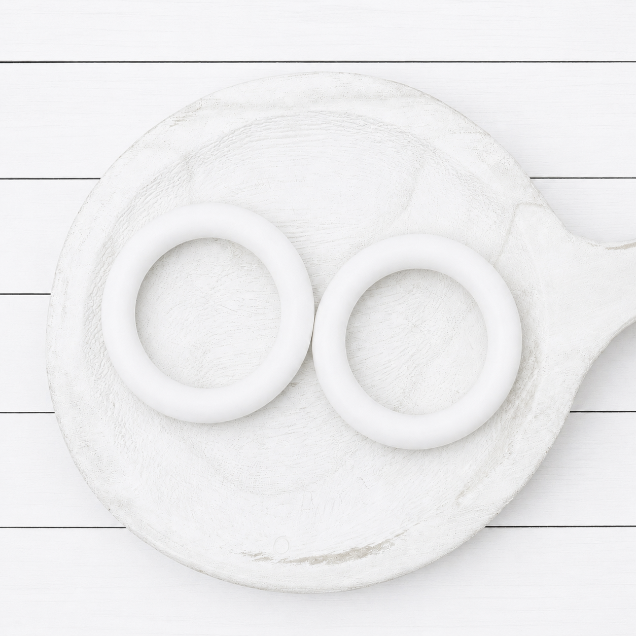 65mm White Silicone Ring