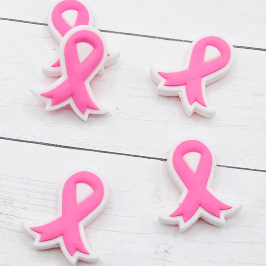 Pink Ribbon Focal Bead