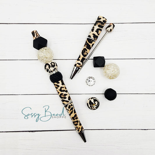 Be Fierce Leopard Beadable Pen Kit