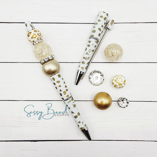 Lovely Leopard Beadable Pen Kit