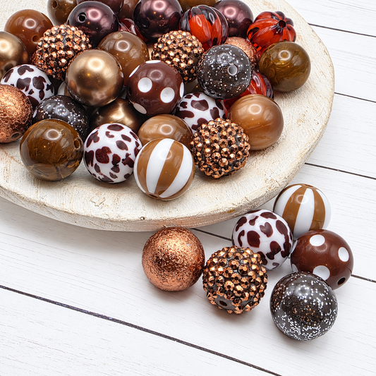 Bronzey Brown Bead Mix