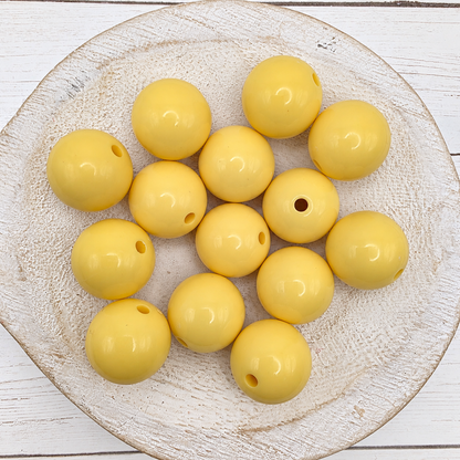 20mm Solid Color Beads