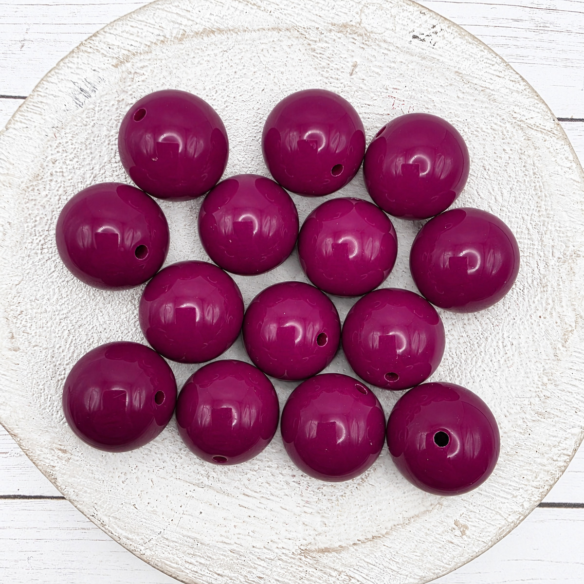 20mm Solid Color Beads