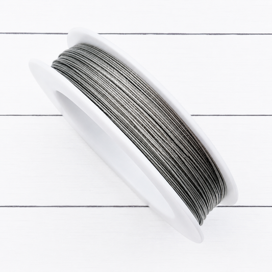 Silver Tiger Tail Wire, 50 Meters Roll, 0.45MM