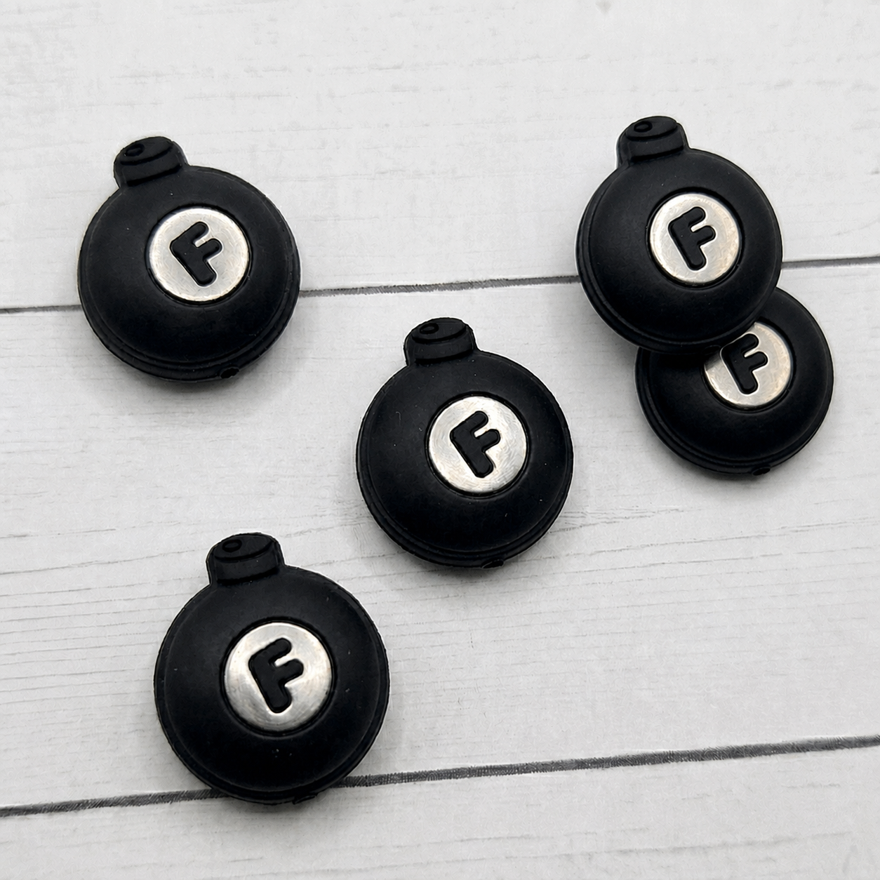 Black F Bomb Bead