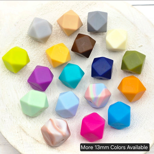 13mm Mermaid Hexagon Beads