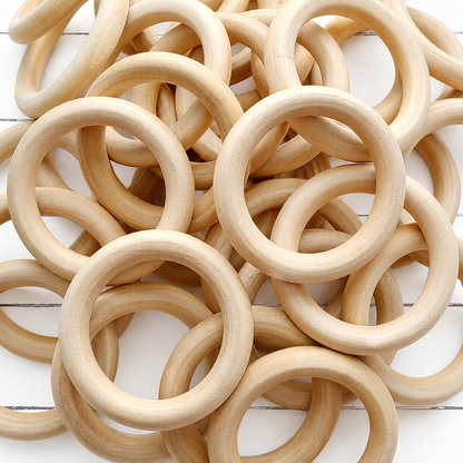 Macrame Wooden Rings 64mm