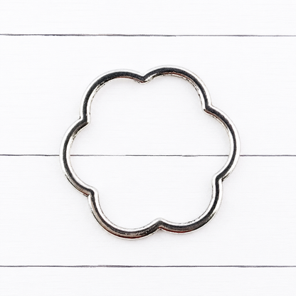 Large Flower Outline Charms