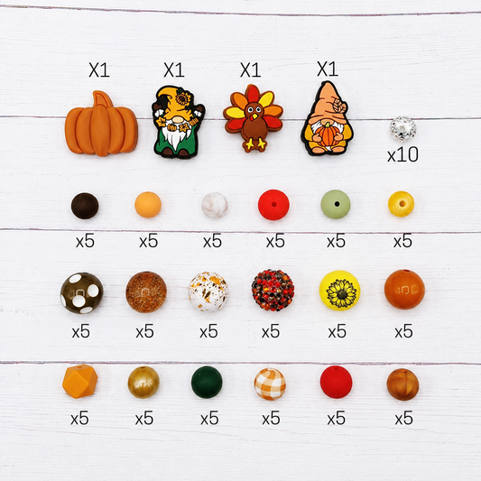Chillin In Autumn Bead Kit ~ 107 Piece