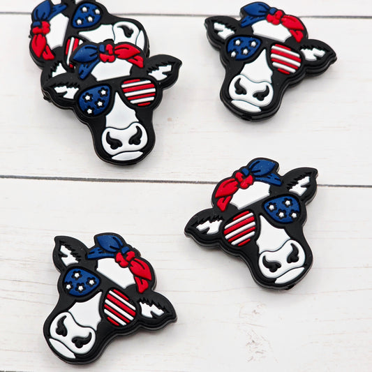 USA Cow Focal Bead