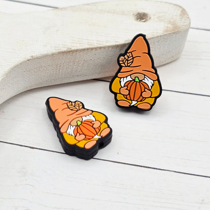 Pumpkin Gnome Focal Beads