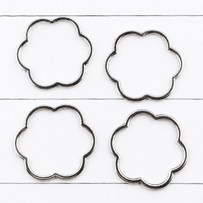 Large Flower Outline Charms