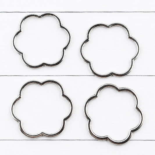 Large Flower Outline Charms
