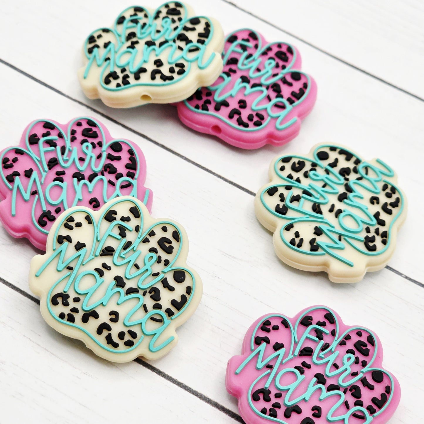 Fur Mama Paw Print Beads