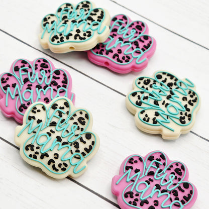 Fur Mama Paw Print Beads