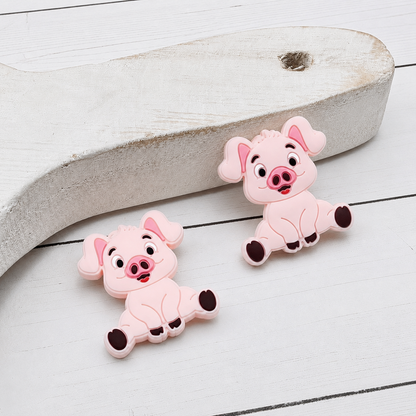 Pink Pig Bead
