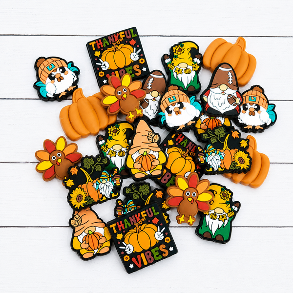 Fall Silicone Focal Bead Mix