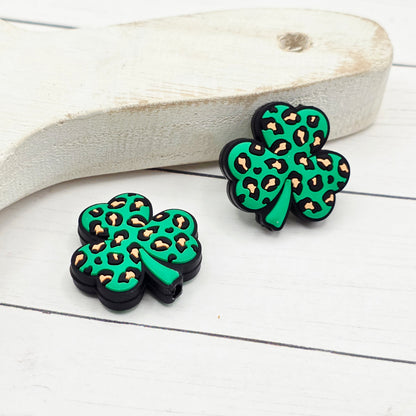 Leopard Clover Focal  Beads