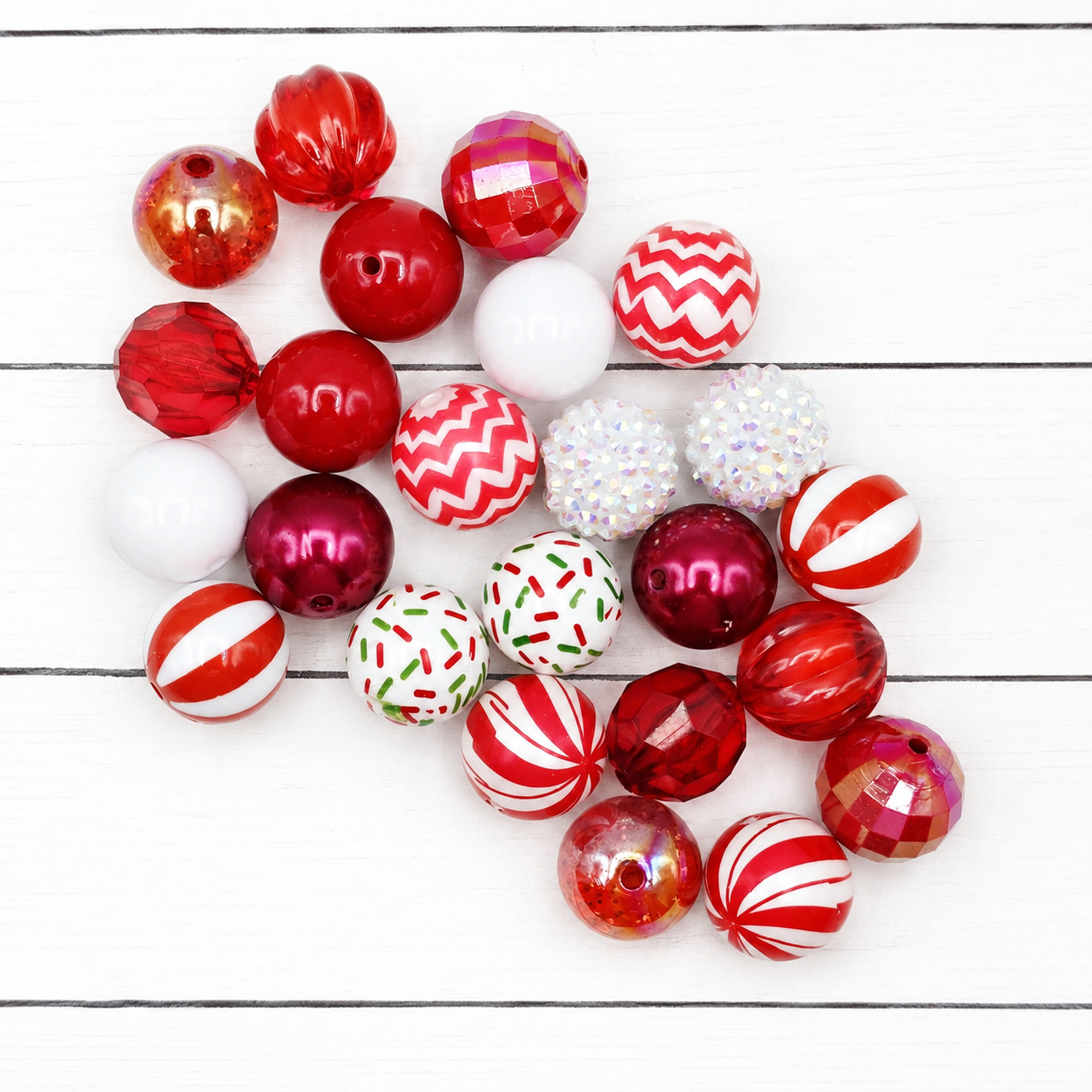 Peppermint Kiss Bead Mix