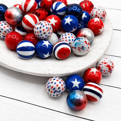 Stars & Stripes Bead Mix