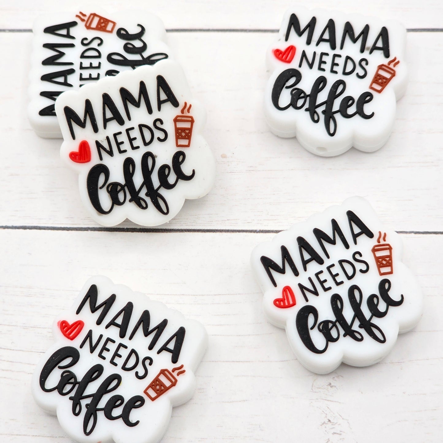 Moma Needs Coffee Focal Bead