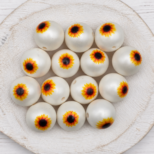 20MM Harvest Sunflower Beads
